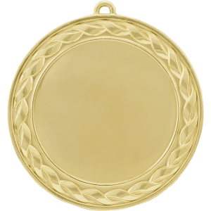 2 3/4″ Bright Gold Weave 2″ Insert Holder Medal