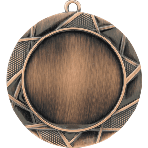 2 3/4″ Antique Bronze Deco 2″ Insert Holder Medal