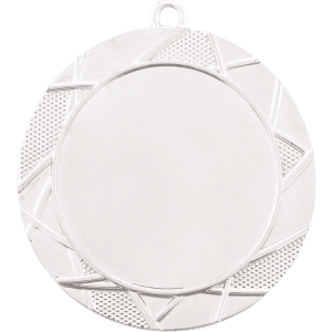 2 3/4″ Bright Silver Deco 2″ Insert Holder Medal