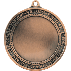 2 3/4″ Antique Bronze Inspirational 2″ Insert Medal Holder