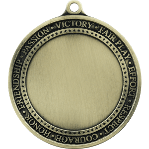2 3/4″ Antique Gold Inspirational 2″ Insert Medal Holder