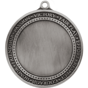2 3/4″ Antique Silver Inspirational 2″ Insert Medal Holder