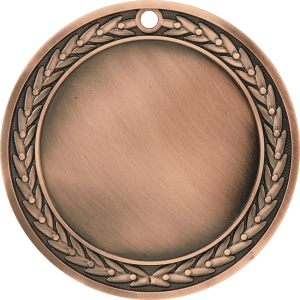 4″ Antique Bronze 3″ Insert Holder Medal