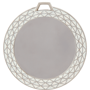 2 3/4″ White Bling 2″ Insert Holder Medal