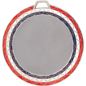 2 3/4″ Red/White/Blue Bling 2″ Insert Holder Medal