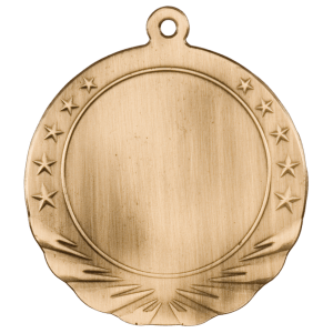 2 3/4″ Antique Gold 2″ Insert Holder Medal