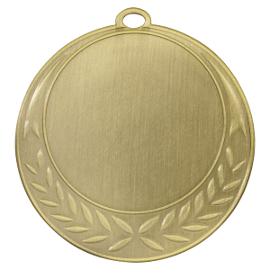 2 3/4″ Antique Gold Half Wreath 2″ Insert Holder Medal