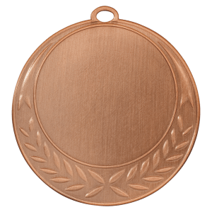 2 3/4″ Antique Bronze Half Wreath 2″ Insert Holder Medal