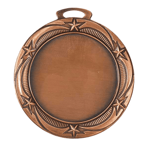 2 3/4″ Antique Bronze Star 2″ Insert Holder Medal