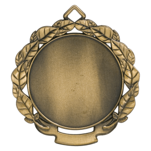 2 3/4″ Antique Gold Leaf 2″ Insert Holder Medal