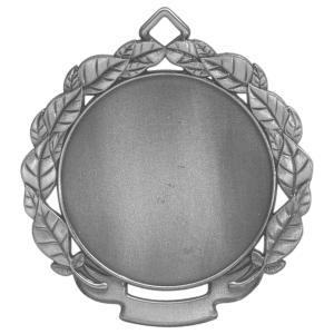 2 3/4″ Antique Silver Leaf 2″ Insert Holder Medal