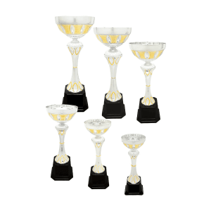 290 Series Silver/Gold Completed Metal Cup with Plastic Base Sample Set