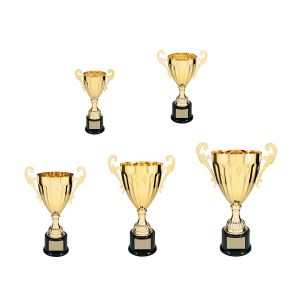 300 Series Gold Completed Metal Cup with Plastic Base Sample Set