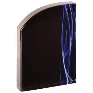 7″ Wave Blue Vapor Acrylic