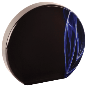5″ Round Blue Vapor Acrylic