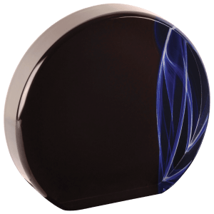 6″ Round Blue Vapor Acrylic