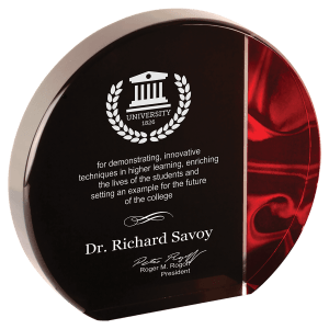 6″ Round Red Velvet Acrylic