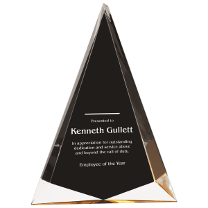 6 3/4″ x 9″ Black/Gold Pinnacle Acrylic