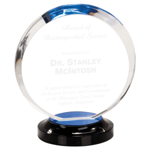 8″ Blue Halo Acrylic