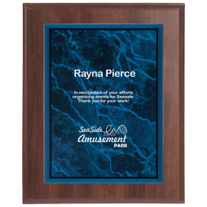 5″ x 7″ Blue Marble Acrylic Plaque Plate