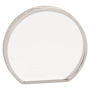 5″ x 4 1/2″ Clear Round Acrylic