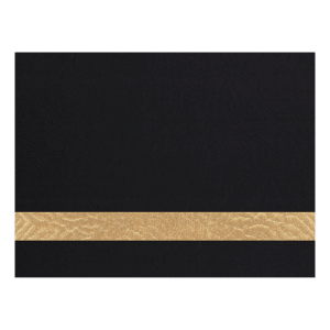 12″ x 24″ Black/Gold Laserable Leatherette Sheet Stock with Kota Pro Adhesive