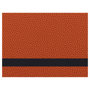 12″ x 24″ Basketball Laserable Leatherette Sheet Stock with Kota Pro Adhesive