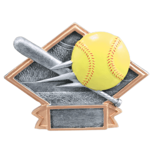 6″ x 4 1/2″ Softball Diamond Plate Resin