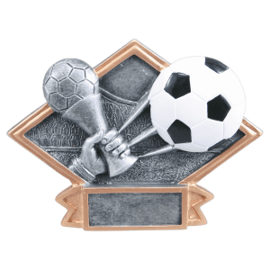 6″ x 4 1/2″ Soccer Diamond Plate Resin
