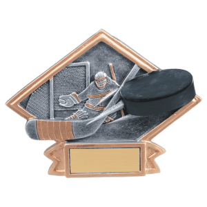 6″ x 4 1/2″ Hockey Diamond Plate Resin