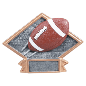 6″ x 4 1/2″ Football Diamond Plate Resin