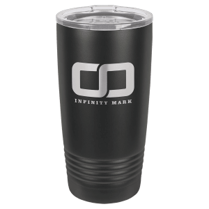 Polar Camel 20 oz. Black without Silver Ring Ringneck Tumbler with Standard Lid