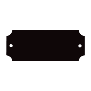 2 1/2″ x 1″ Black Brass Laserable Perpetual Plate