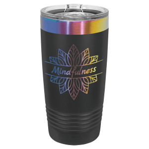 Polar Camel 20 oz. Black/Prism Ringneck Tumbler