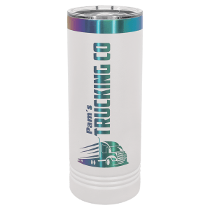 Polar Camel 22 oz. White/Prism Skinny Tumbler