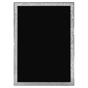 4″ x 6″ Black Aluminum Florentine Border Designer Plaque Plate