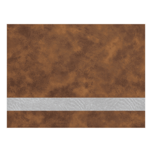 12″ x 24″ Rustic/Silver Laserable Leatherette Sheet Stock with Kota Pro Adhesive