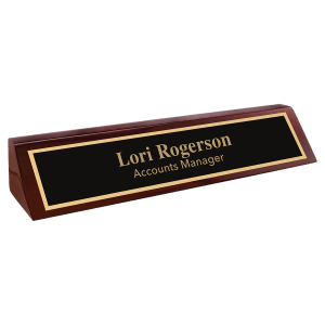 10 1/2″ Rosewood Piano Finish Desk Wedge
