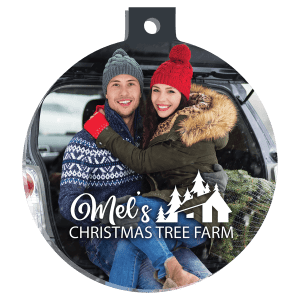 3″ x 3.37 Acrylic White Unisub Acrylic Christmas Bulb Ornament, 1-Sided (Ribbon/Hanger is Not Included)