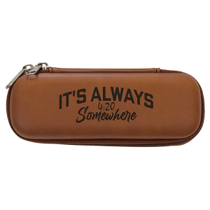 7″ x 2 1/2″ x 1 3/4″ Rawhide Leatherette Smoke Case