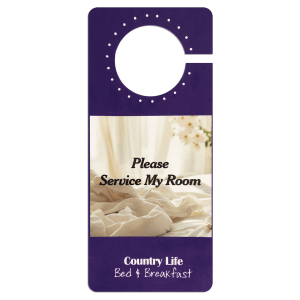 3 1/2″ x 8″ Sublimatable 2 Sided Door Hanger