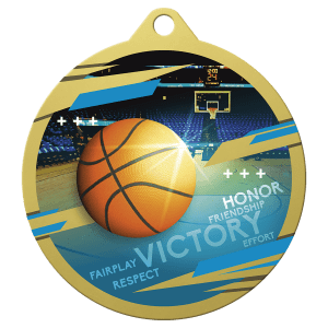 Gold 2 3/4″ Inspire Basketball Medal