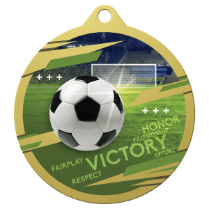 Gold 2 3/4″ Inspire Soccer Medal
