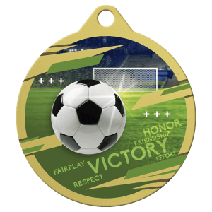 Gold 2″ Inspire Soccer Medal