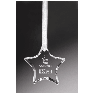 3 1/2″ Crystal Star Ornament