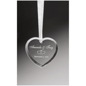2 1/2″ Crystal Heart Ornament