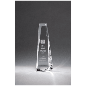 5 1/8″ x 11″ x 2″ (Tapered) Crystal Obelisk