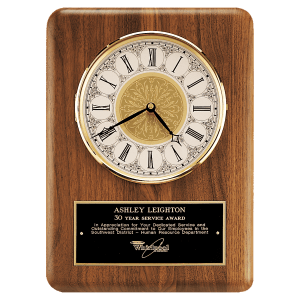 11″ x 15″ Solid Brass Diamond Spun Bezel with Glass Lens and Ivory Dial with Black Plate