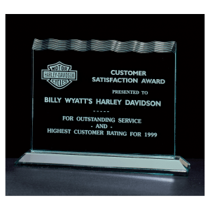 7 1/2″ x 5 1/4″ Tidal Series Jade Acrylic Award