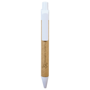 Recycled Paper Pen with White Trim